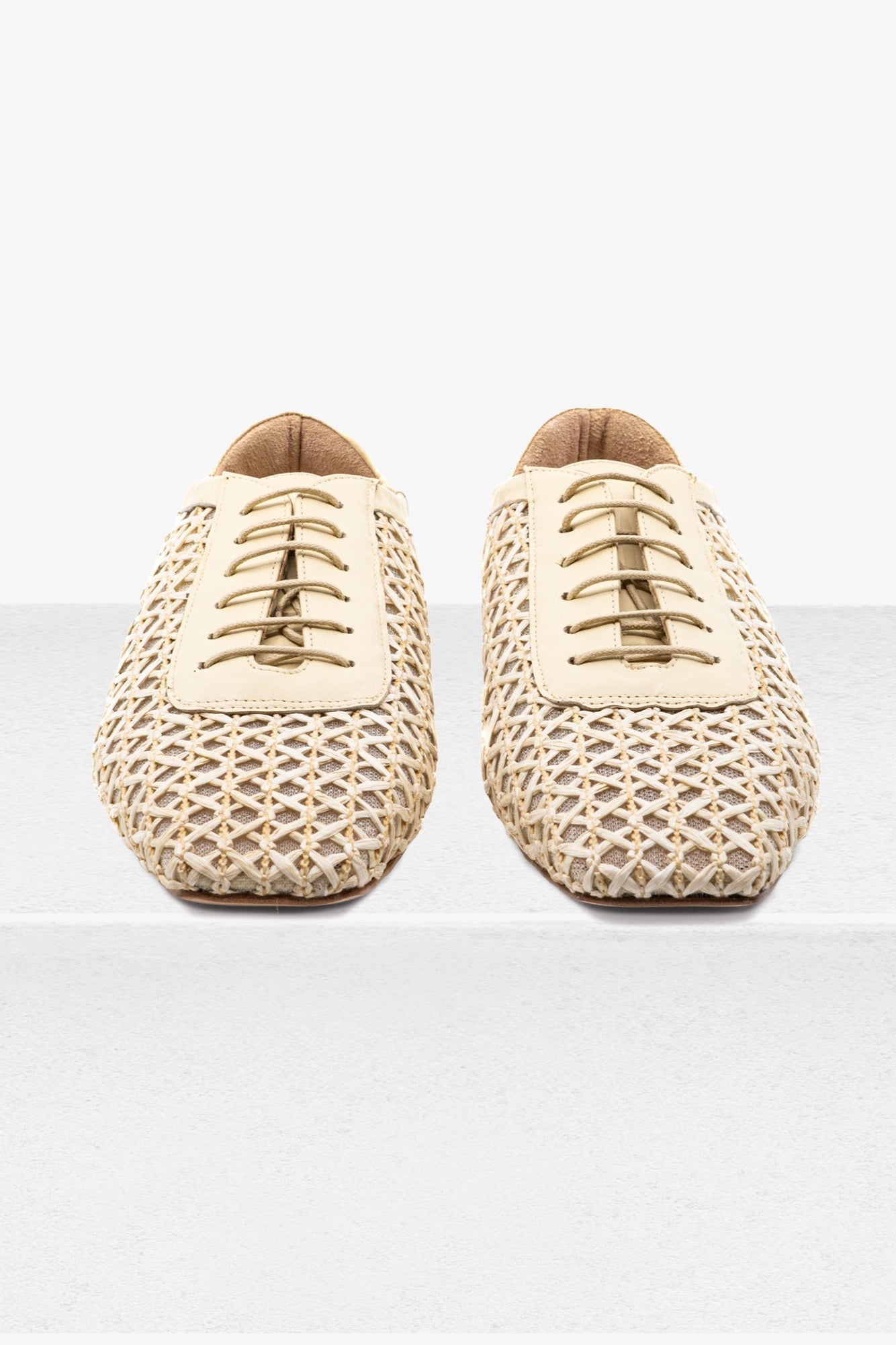 Antonia Butter Raffia Mesh