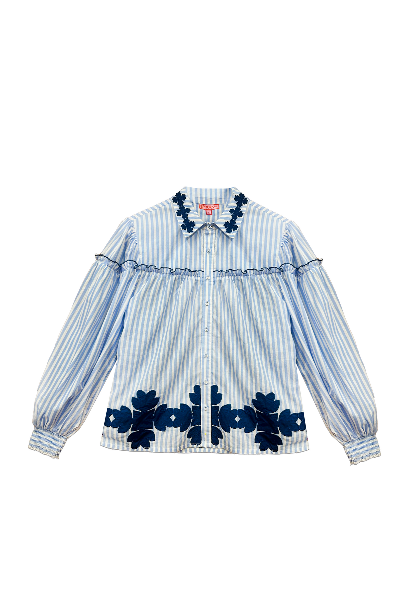 Frankie Blouse - Blue Stripe