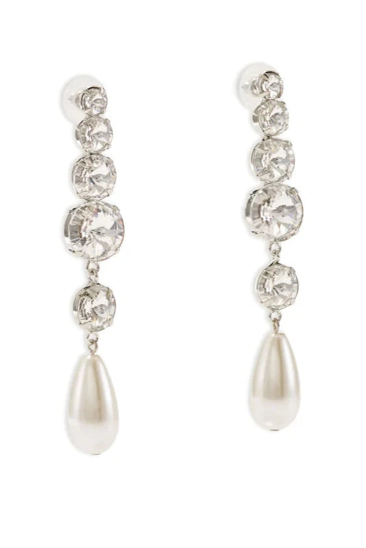 ATHENA PEARL LINEAR DROP EARRINGS