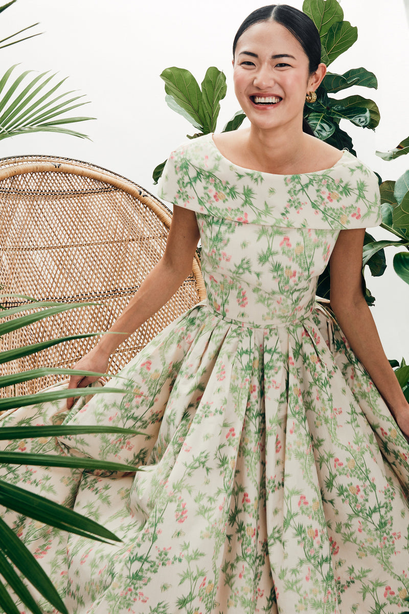 Mae X Scalamandre Bethany Top in Jardin De Chine