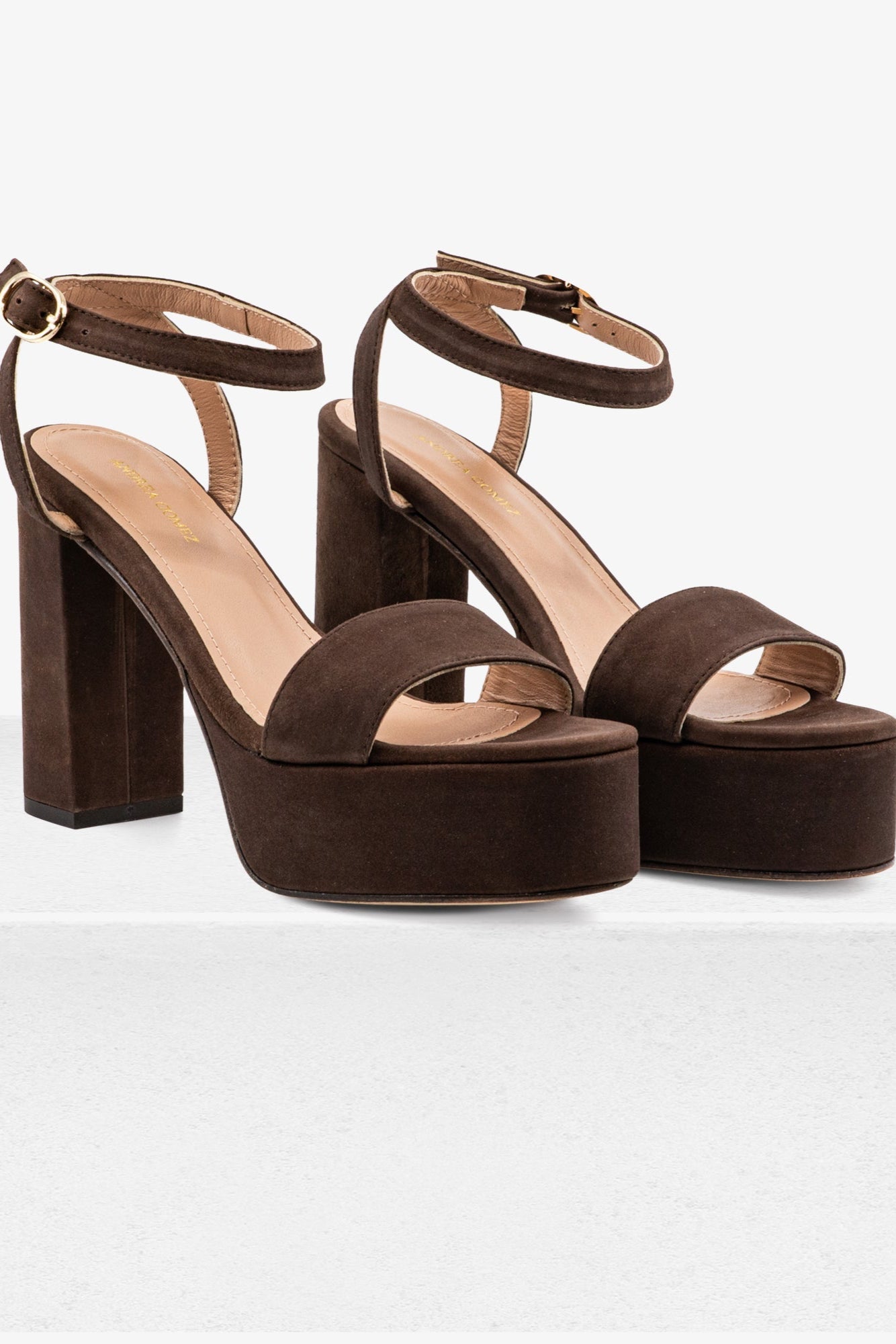 Becka Chocolate Suede Platform