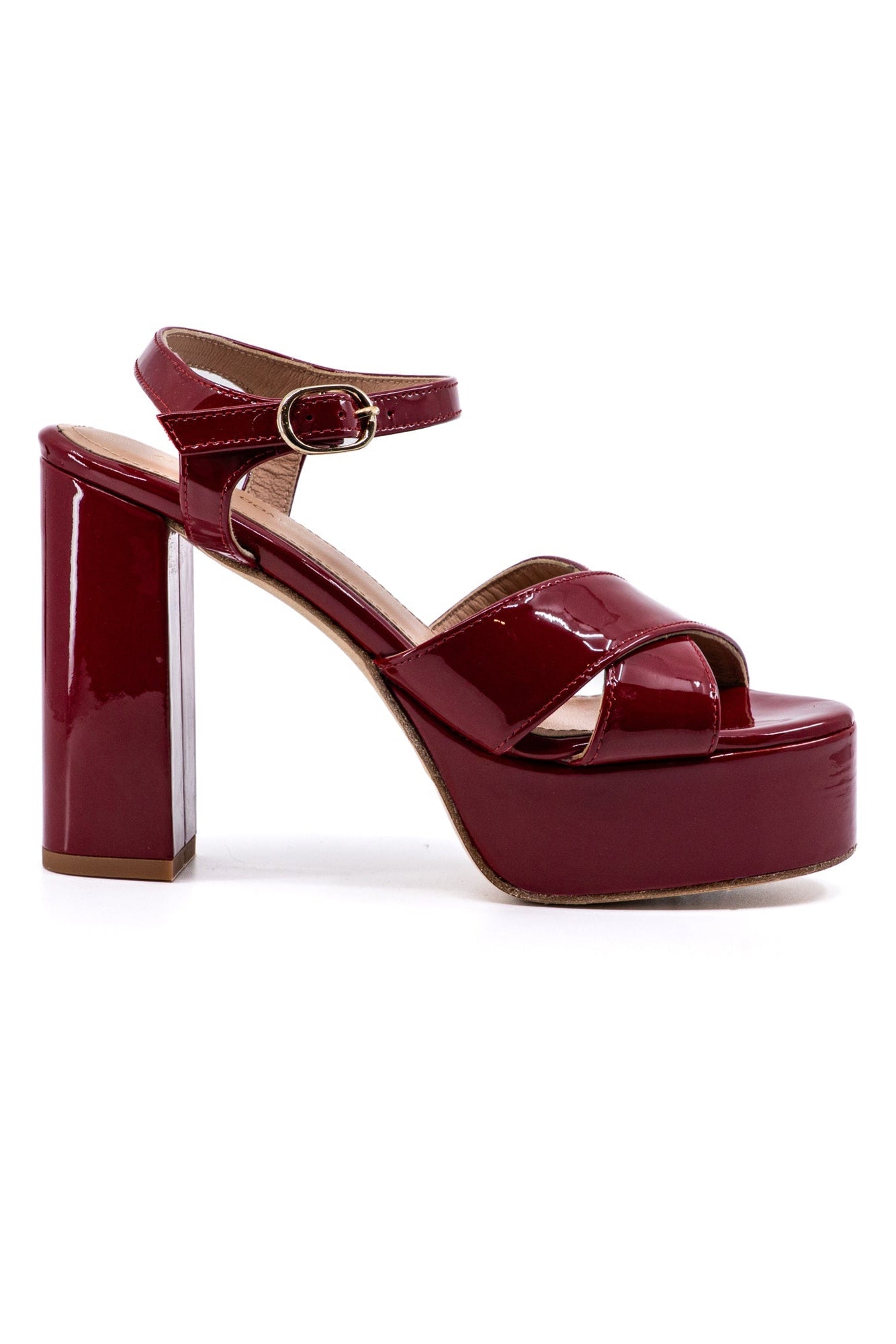 Bella Red Patent Platform