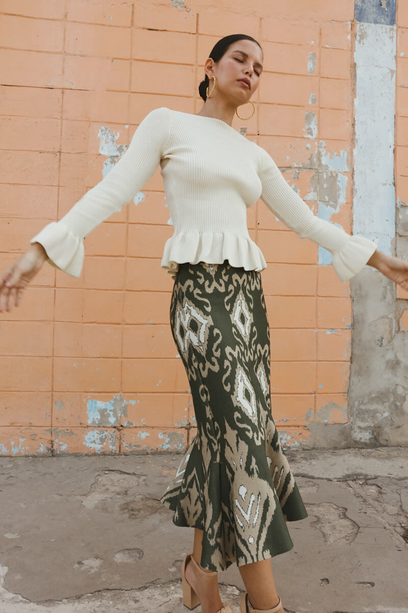 FALDA TIERRA OLIVA