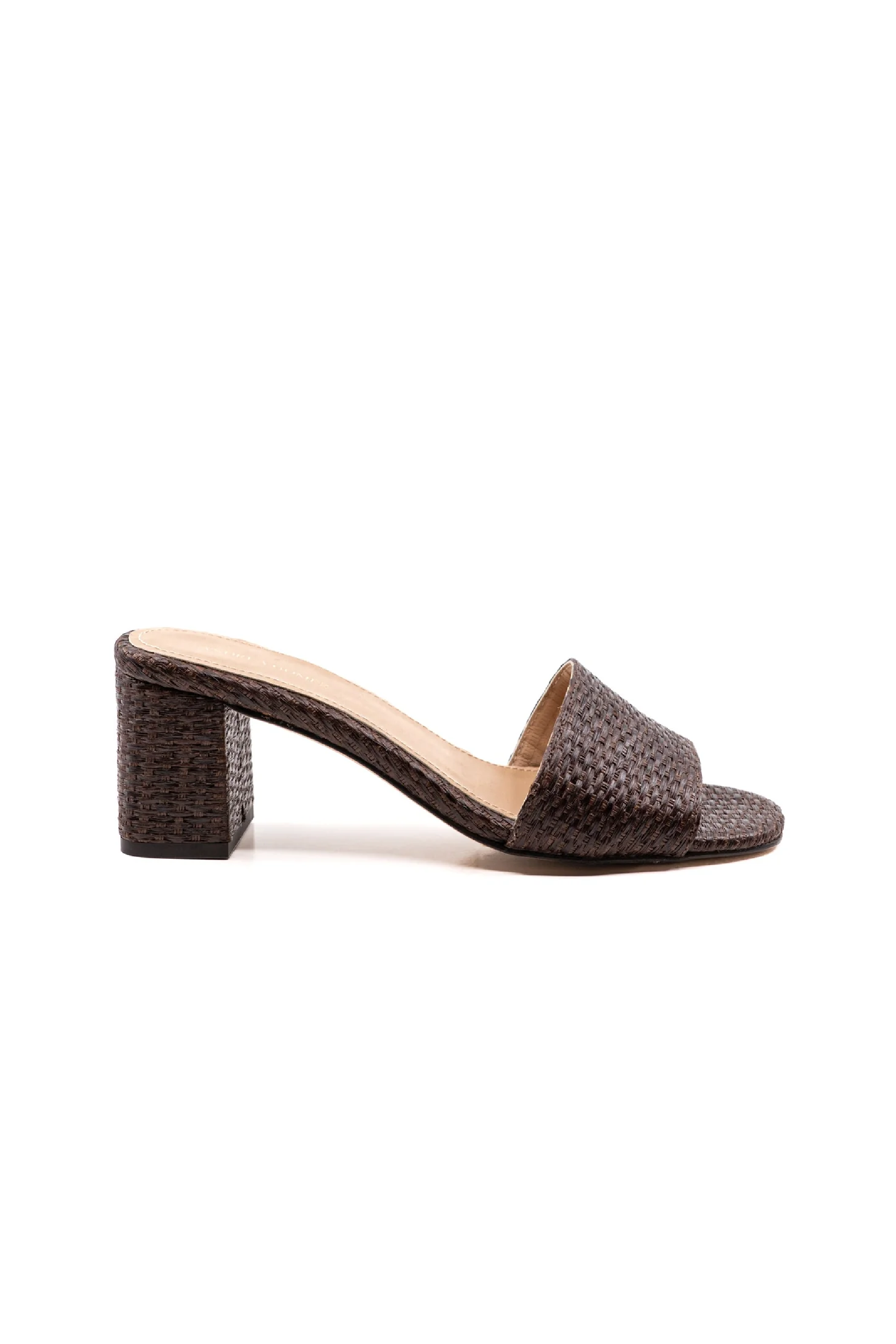 Claudia Brown Raffia Mule
