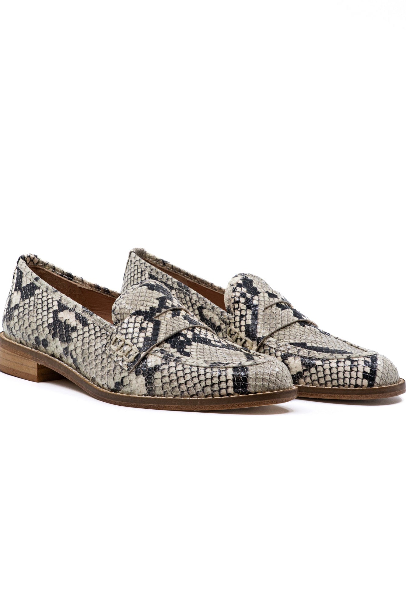 Camila Faux Python Leather Loafer