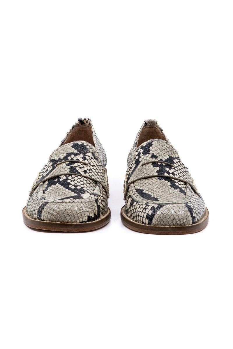 Camila Faux Python Leather Loafer