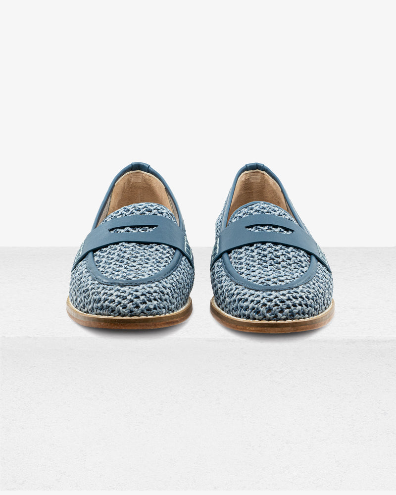 Camila Blue Raffia