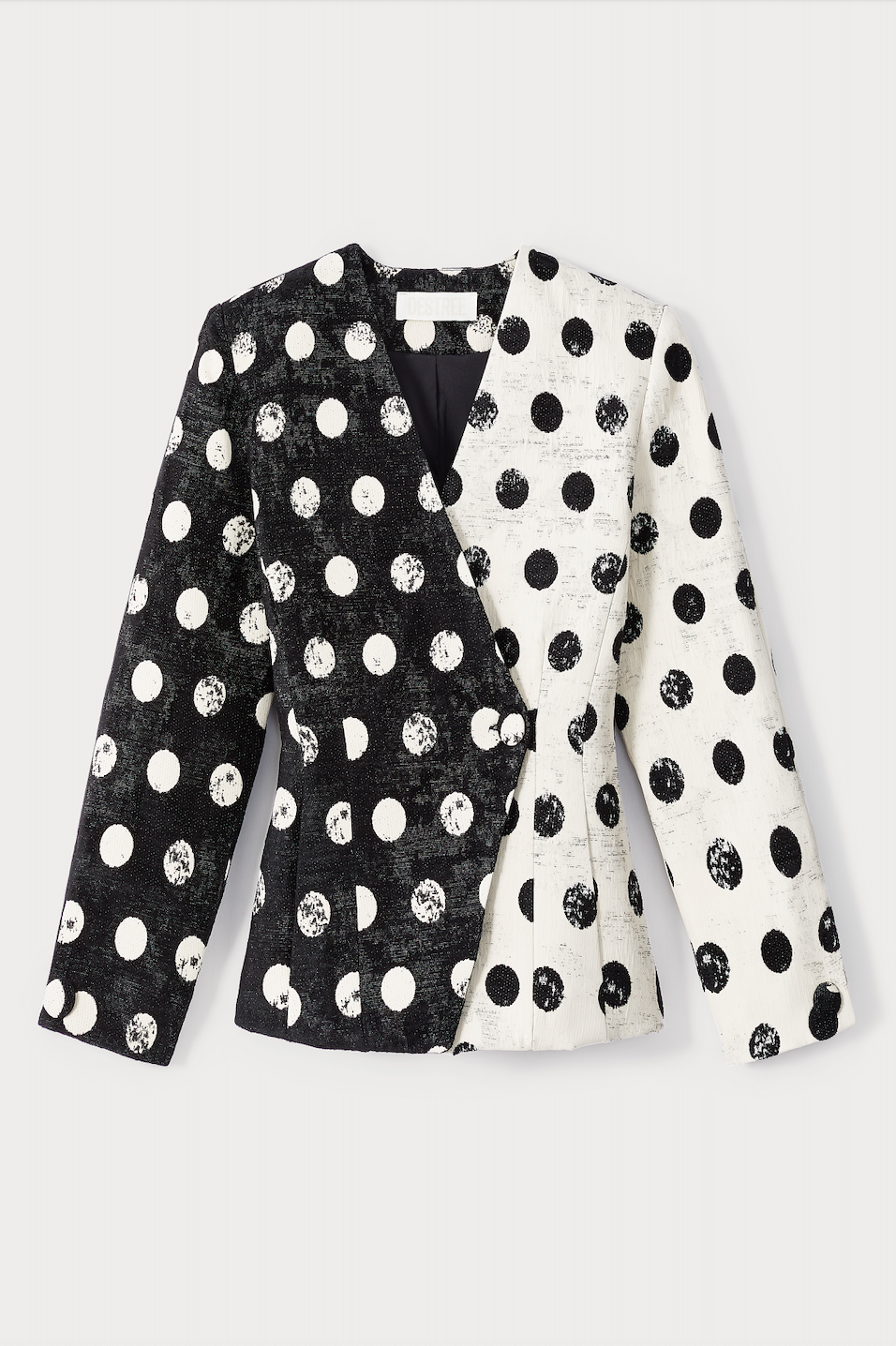 Black & White Polka Dot Blazer