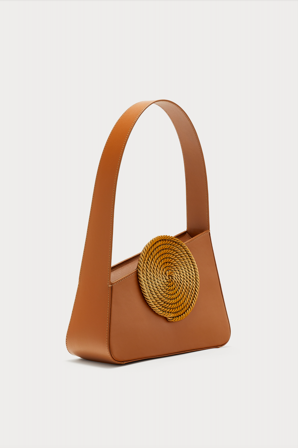 TABACCO Asymmetric Leather Passementerie Bag