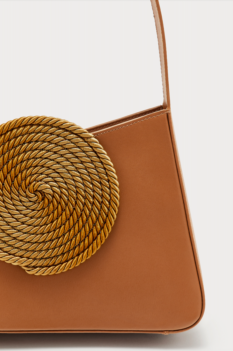 TABACCO Asymmetric Leather Passementerie Bag