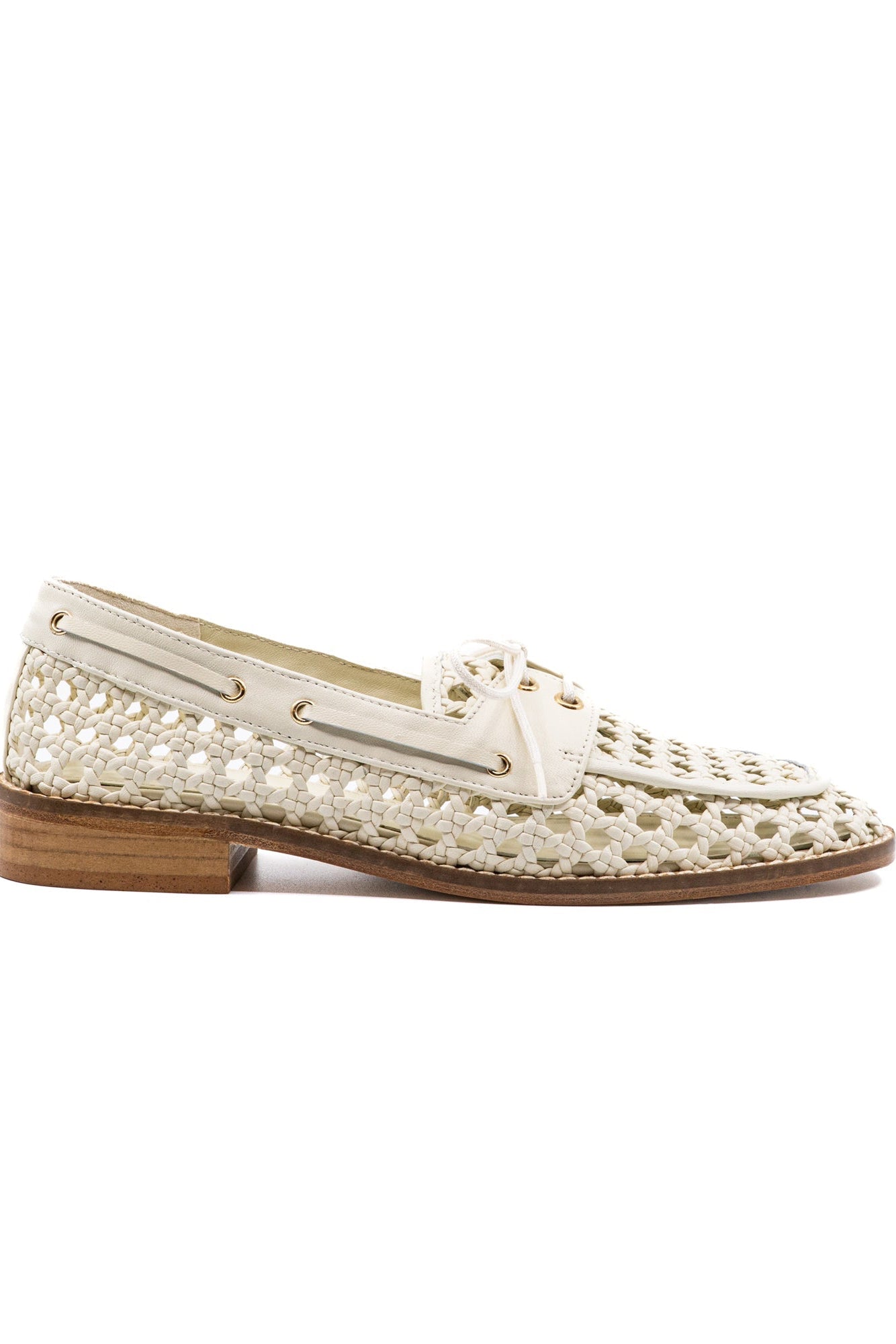 Carla White Leather Loafer
