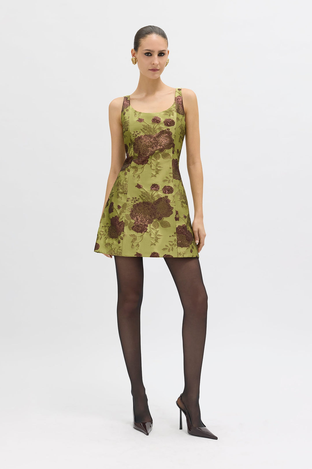 cecily fit and flare dress – Couper summer workout outfit Made To Order Sizes:AU 5XL/22 Brown Wedding Guest Dresses