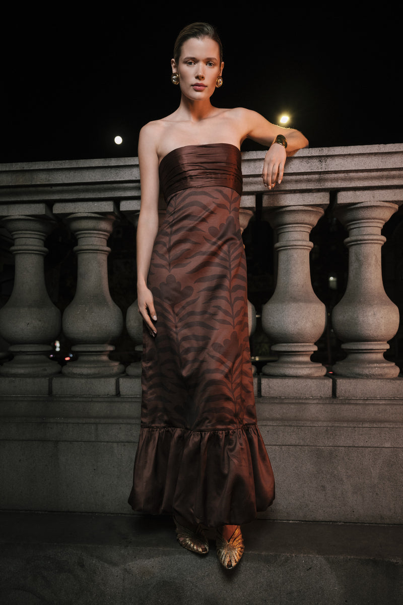 VAL STRAPLESS MAXI DRESS M VAL STRAPLESS MAXI DRESS M