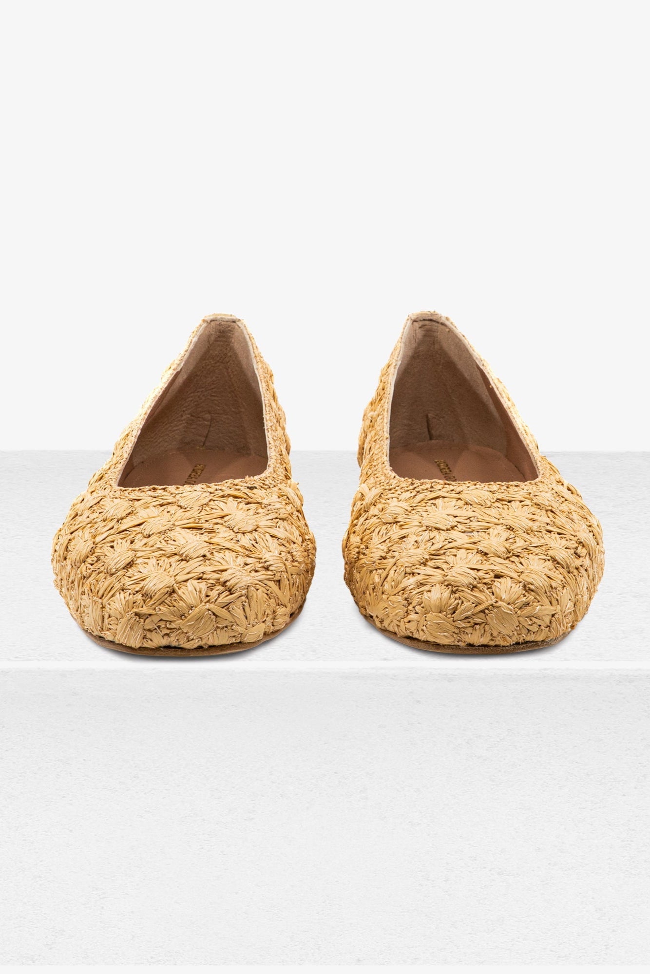 Dalia Flower Raffia Ballerina