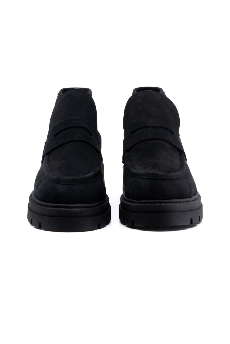 Elia Black Suede Boot