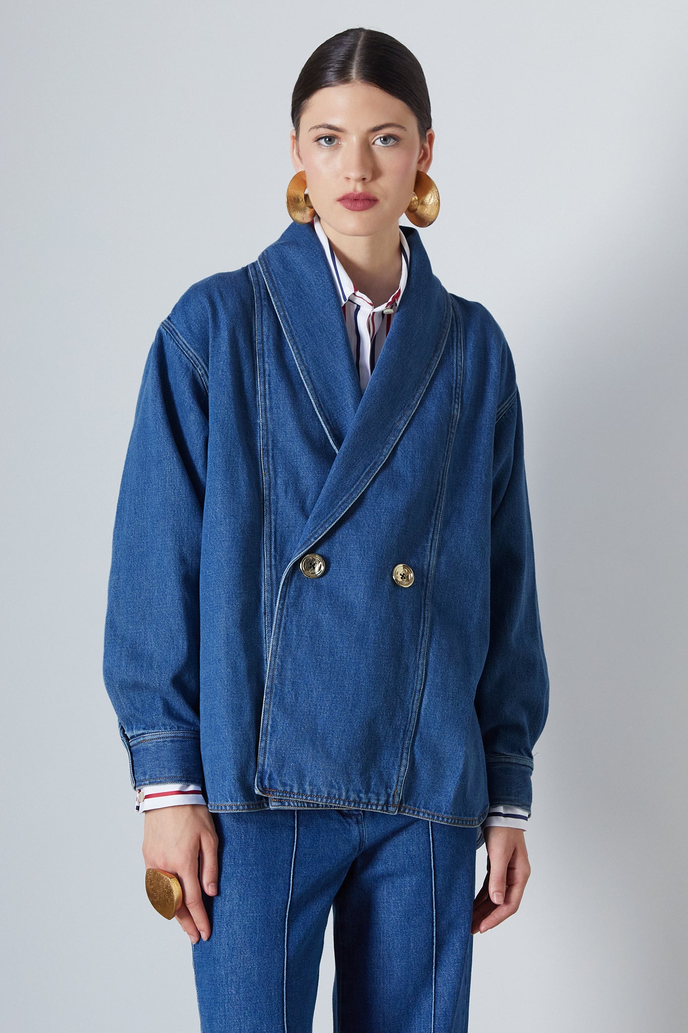 Bianca Overshirt Dark Denim