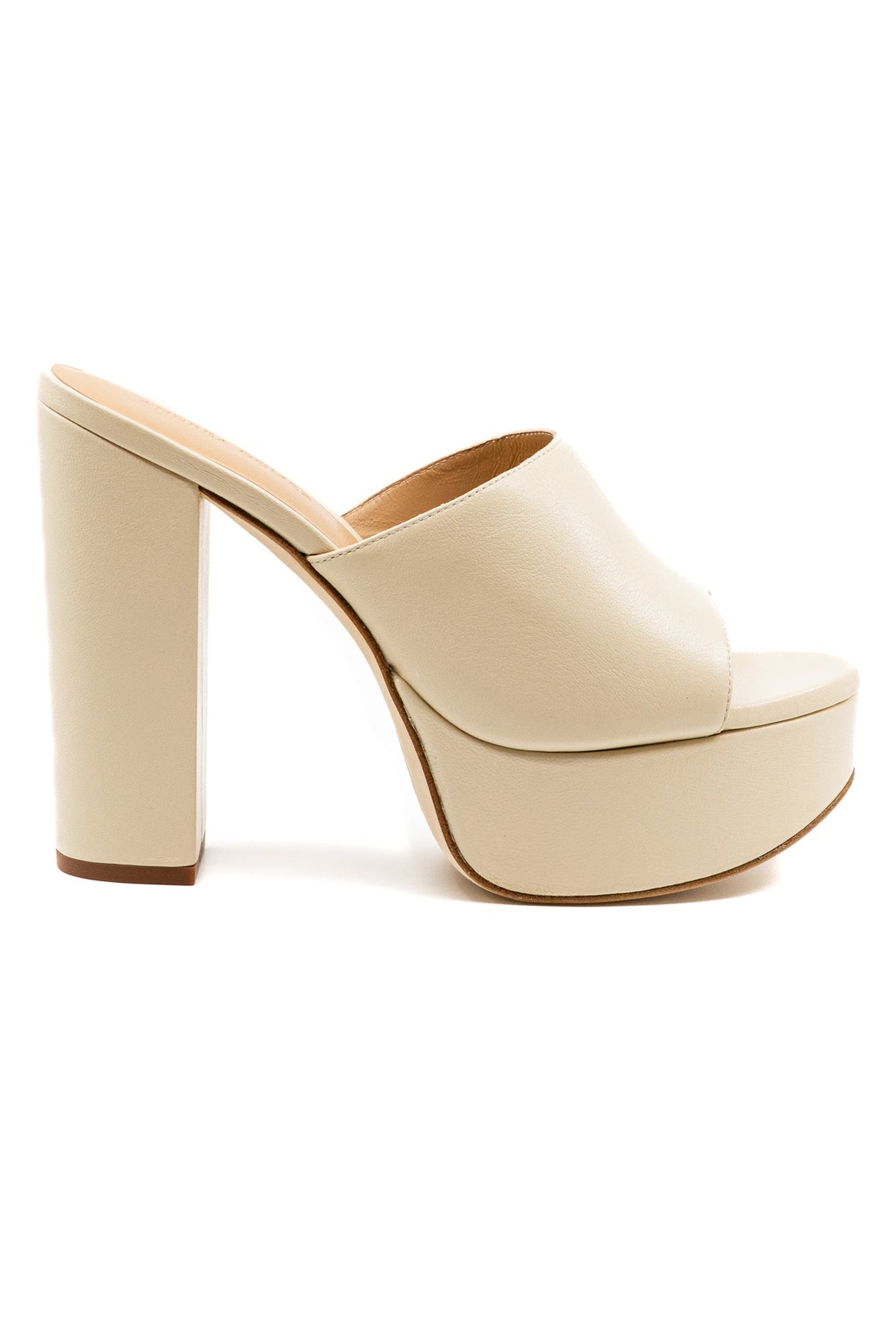 Fabiola Off White Leather Platform