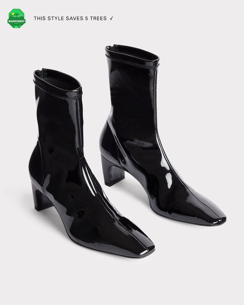 The Glove Boot - Black Patent