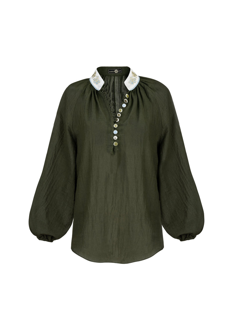 Ivy Blouse - Khaki