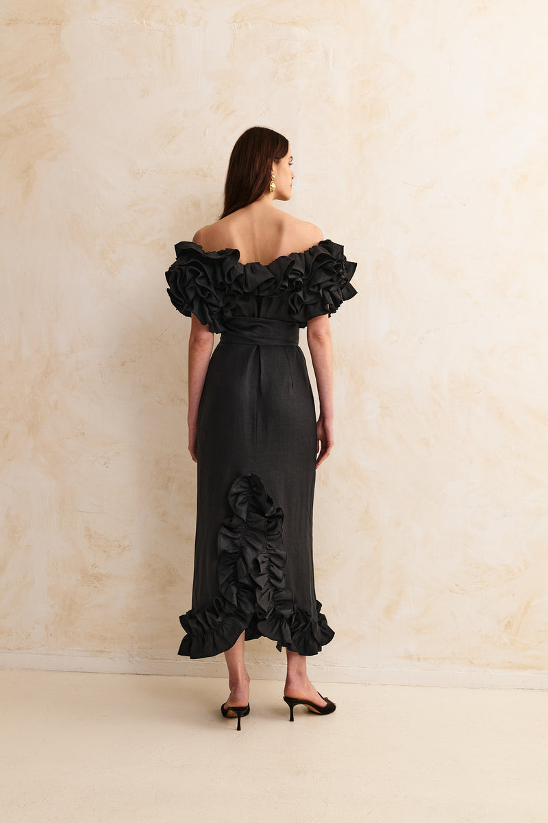 Giacinto Dress With Ruffle