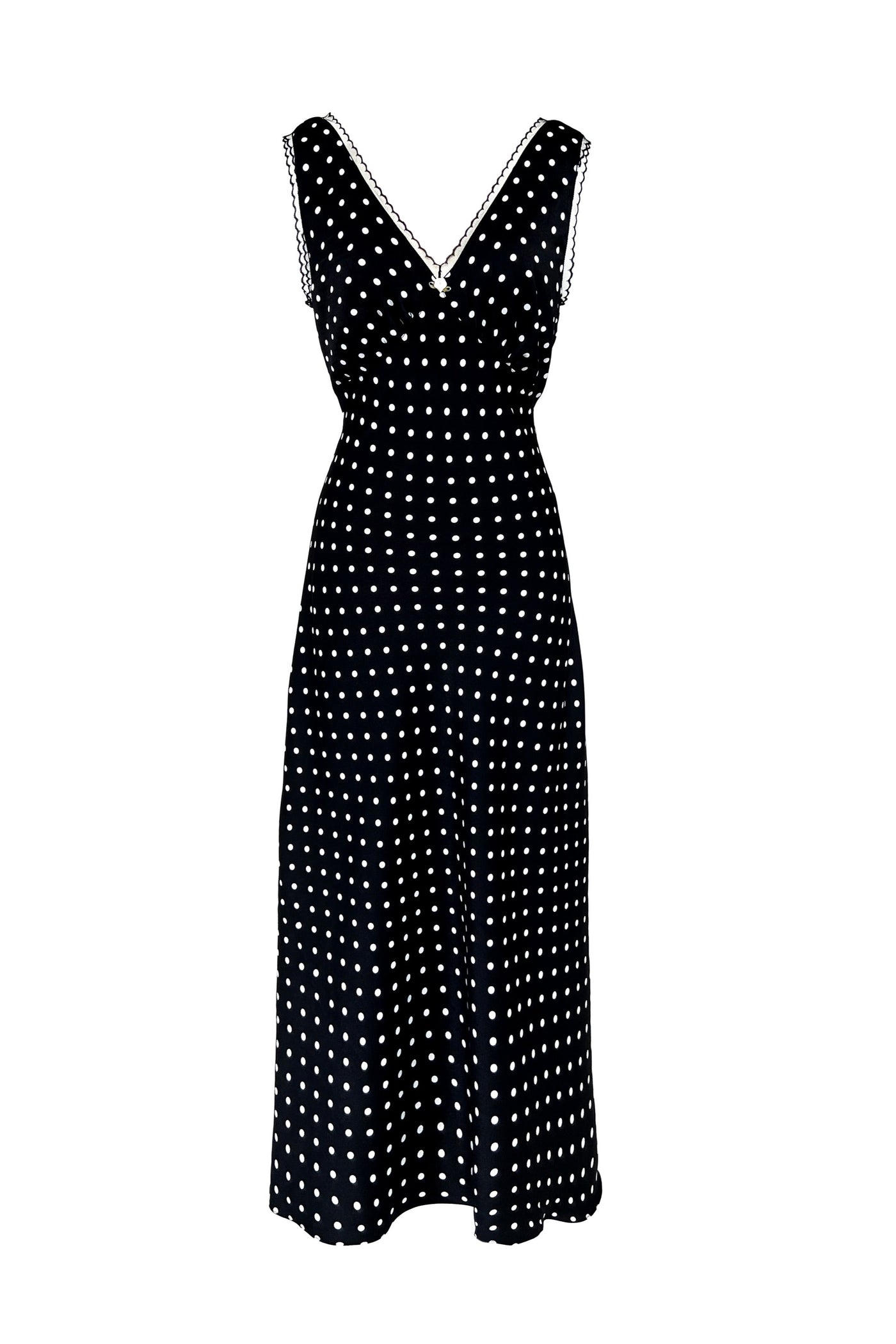 JULIETTE DRESS in Black Polka Dots