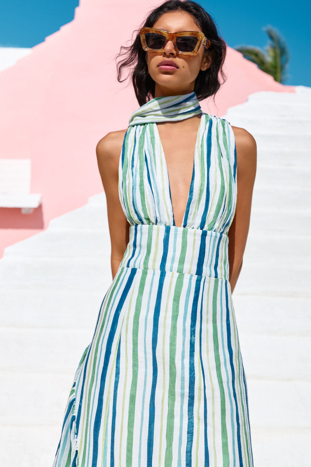 GWENDOLYN ASYMMETRICAL RUFFLE DRESS – Couper