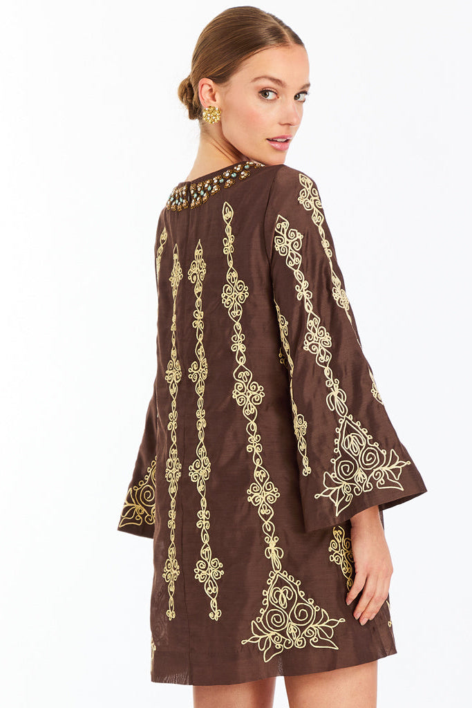 Lucrezia Embroidered Mini Dress