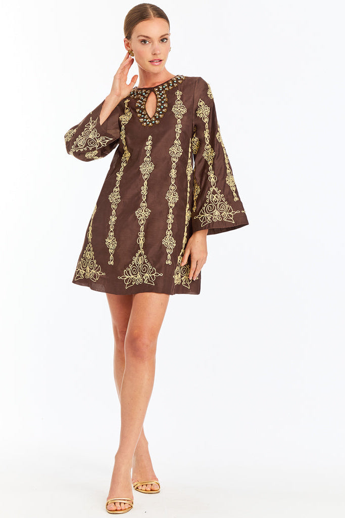 Lucrezia Embroidered Mini Dress