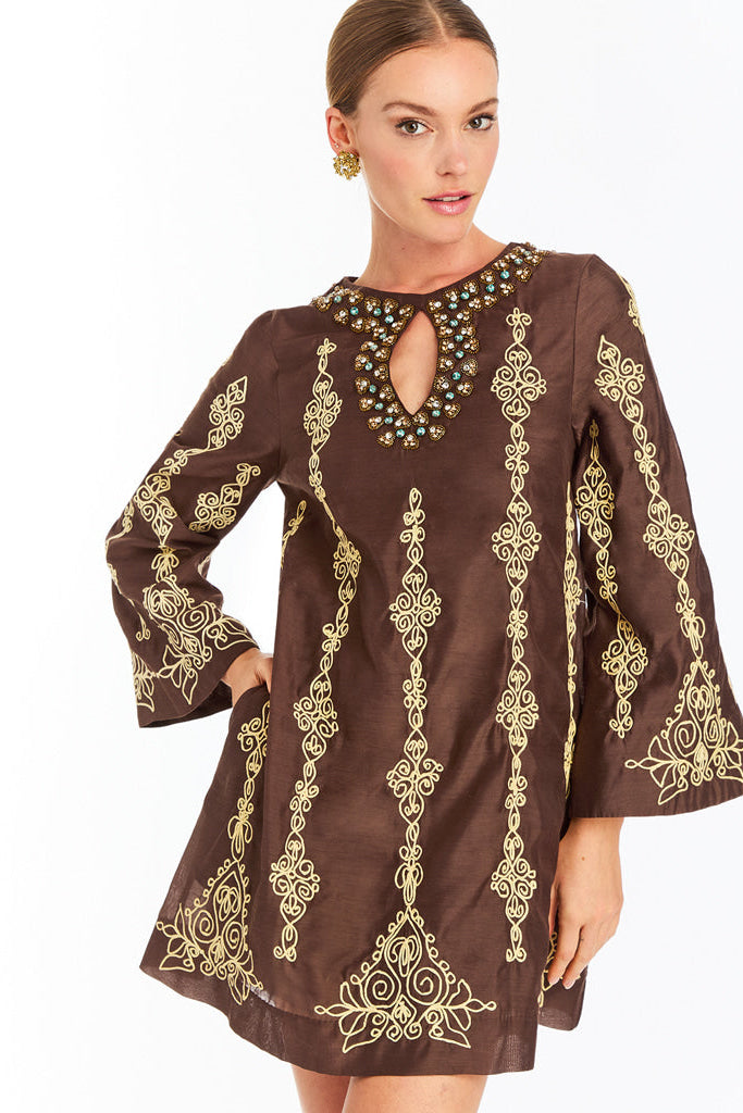 Lucrezia Embroidered Mini Dress