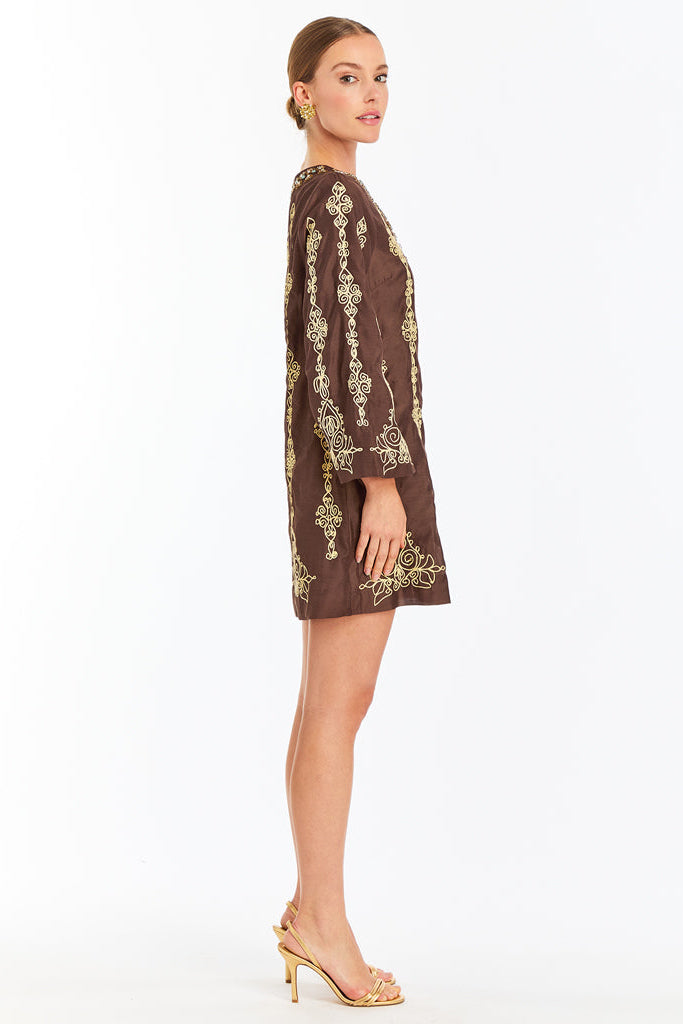 Lucrezia Embroidered Mini Dress