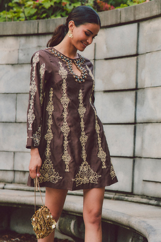 Lucrezia Embroidered Mini Dress