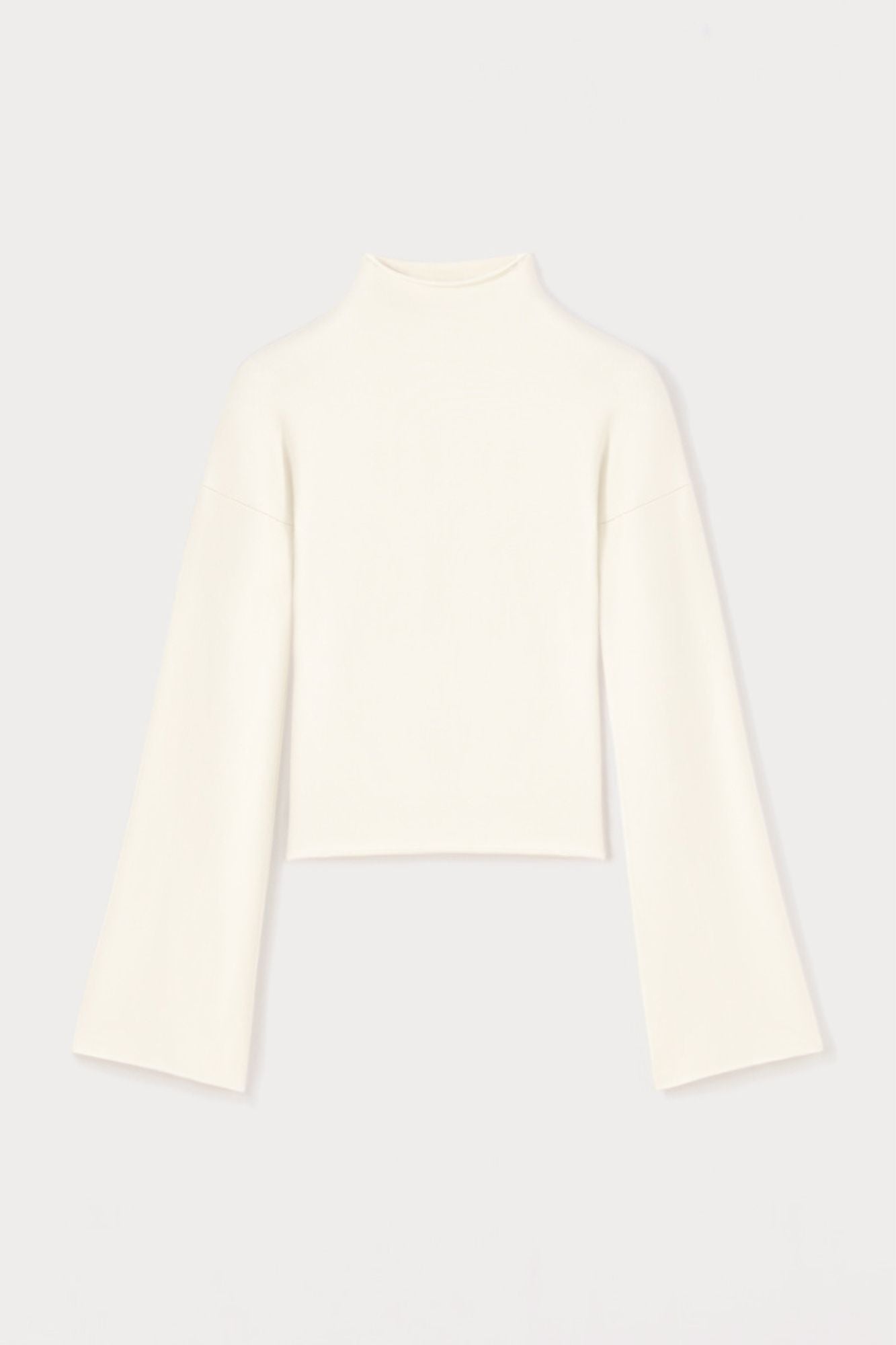 Ivory Fitted Top in Viscose