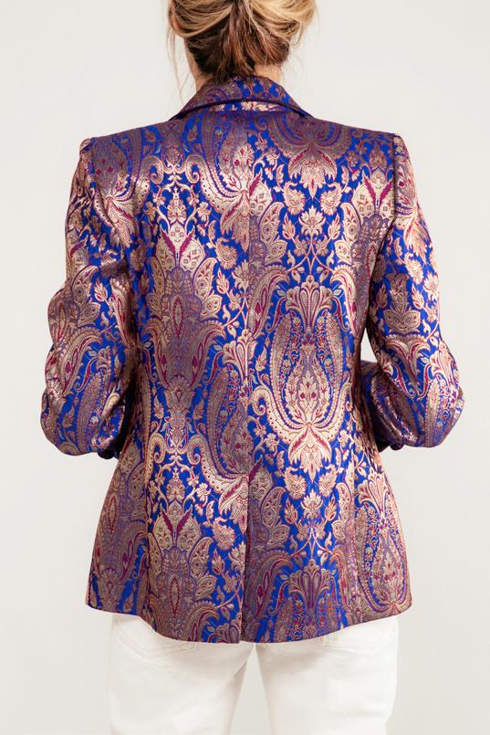Jacquard Blazer - Royal