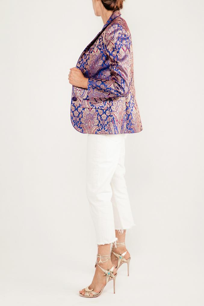 Jacquard Blazer - Royal