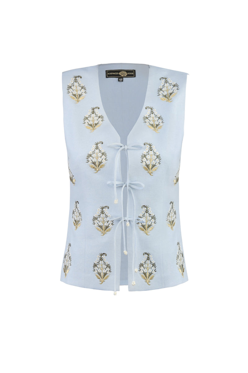 Sarv Vest - Blue & White