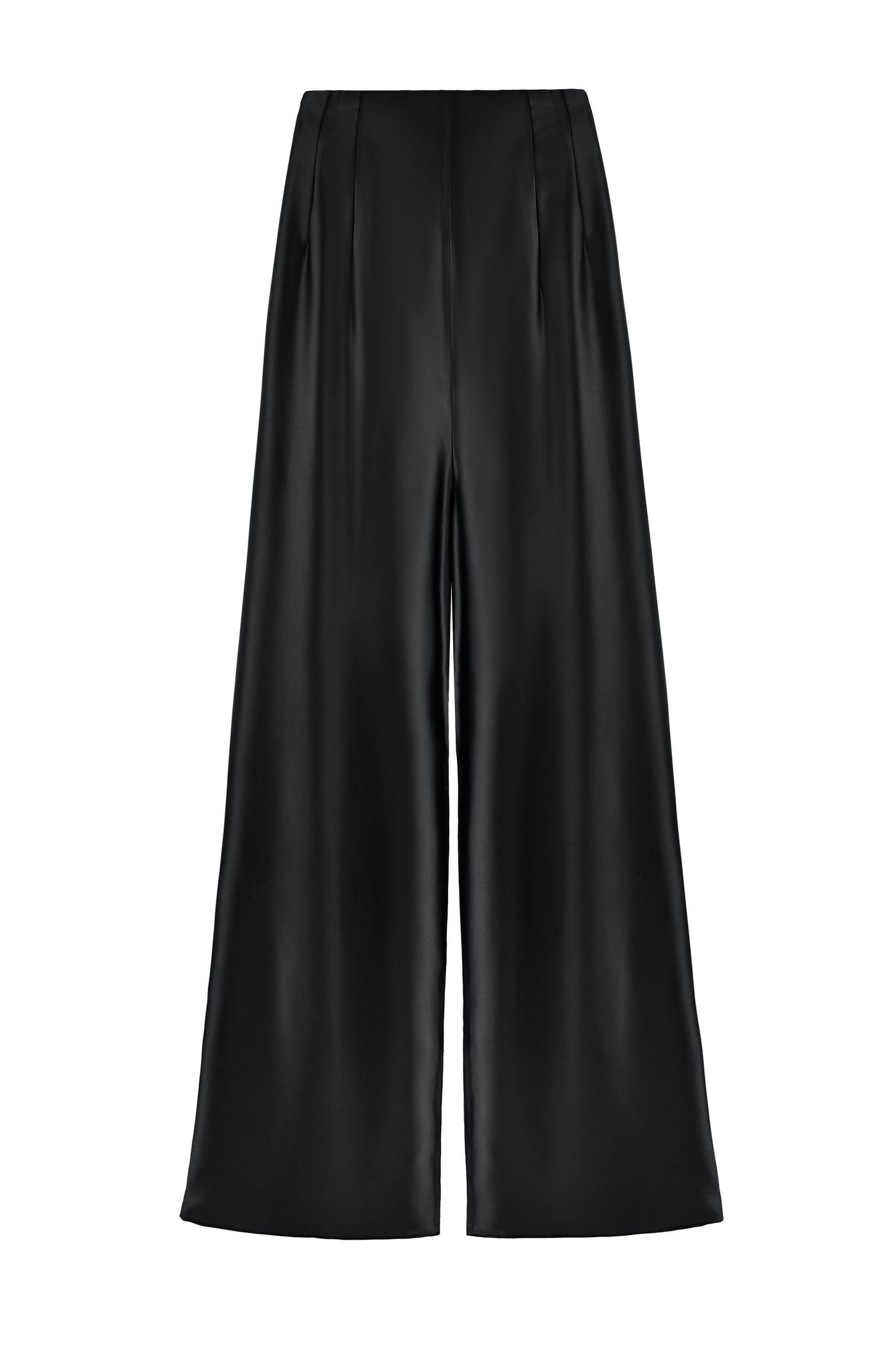 Raha Pants - Solid Silk Black