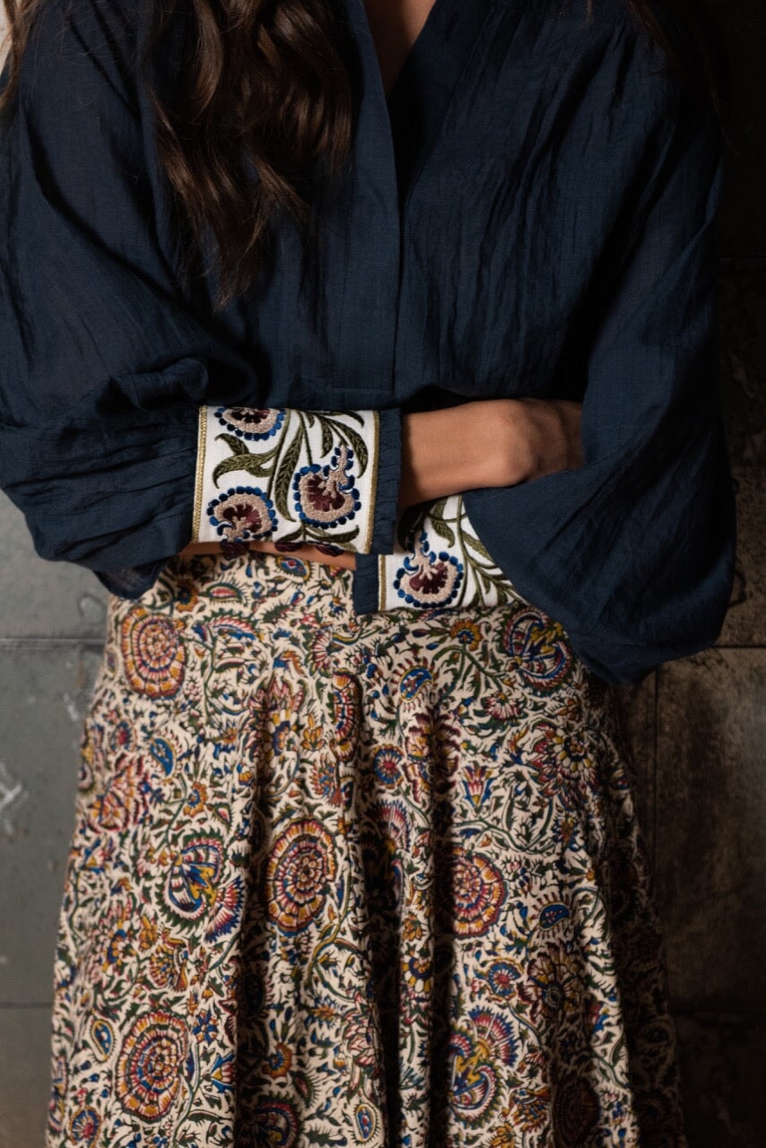 Baran Maxi Skirt - Peony