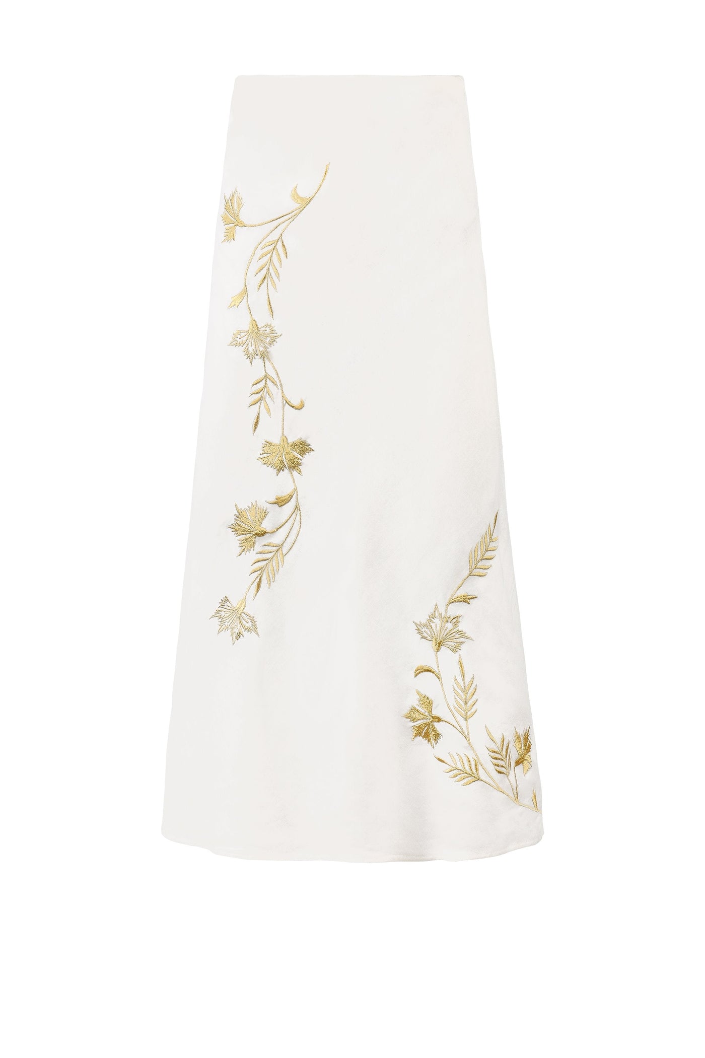 Lily Skirt - Ivory & Gold