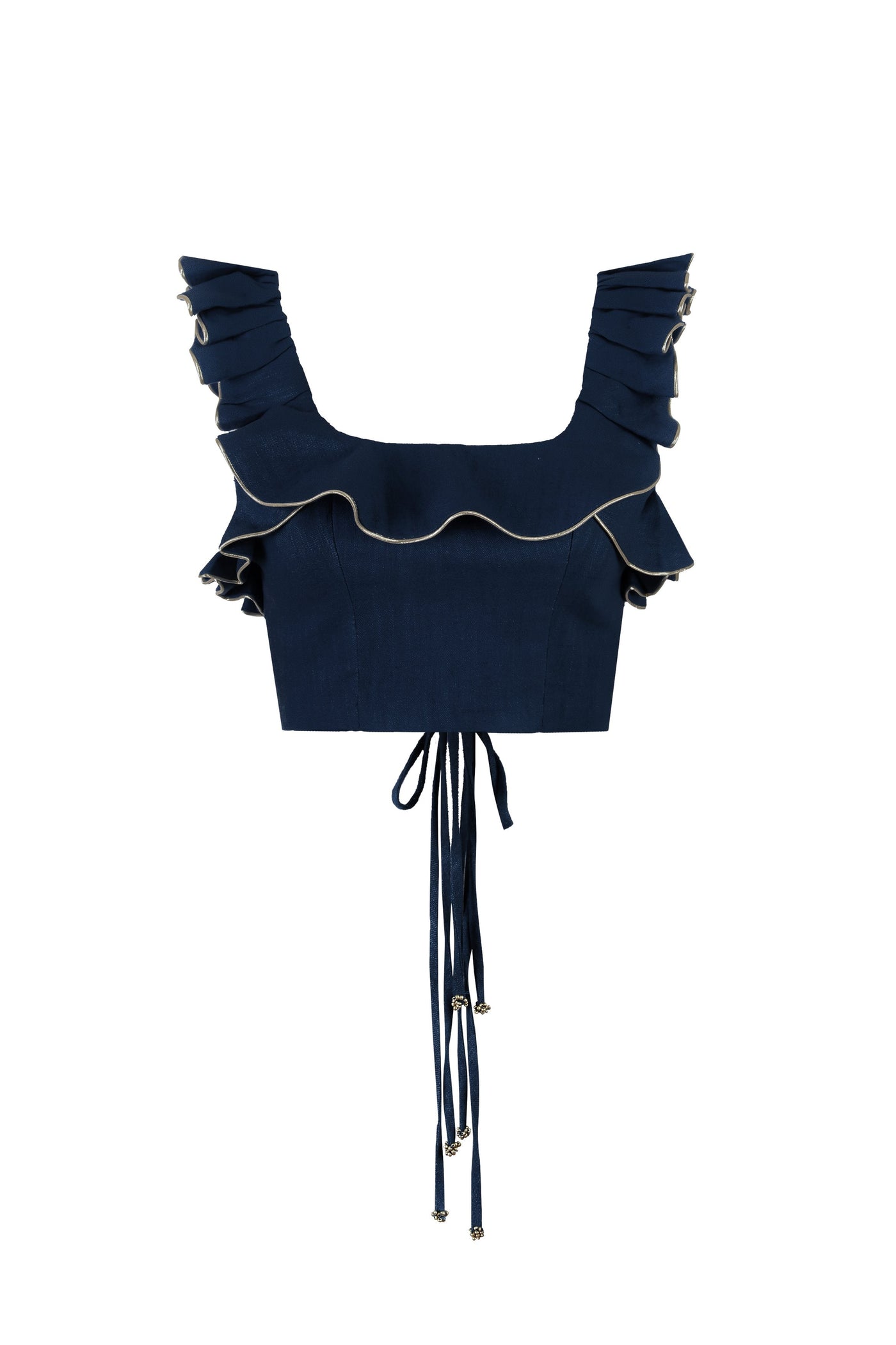 Malika Bustier Top - Navy