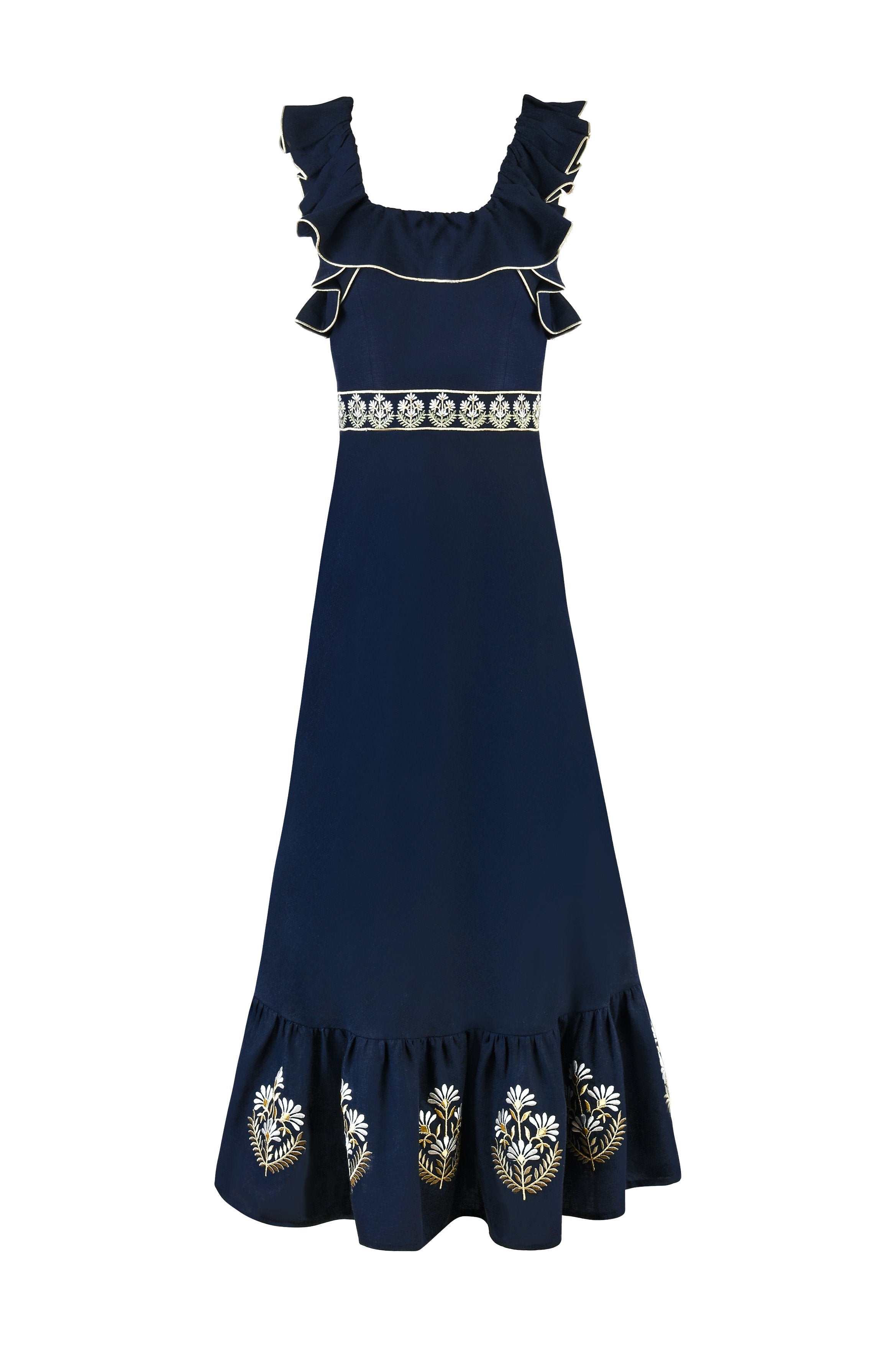 Ayan Dress - Navy