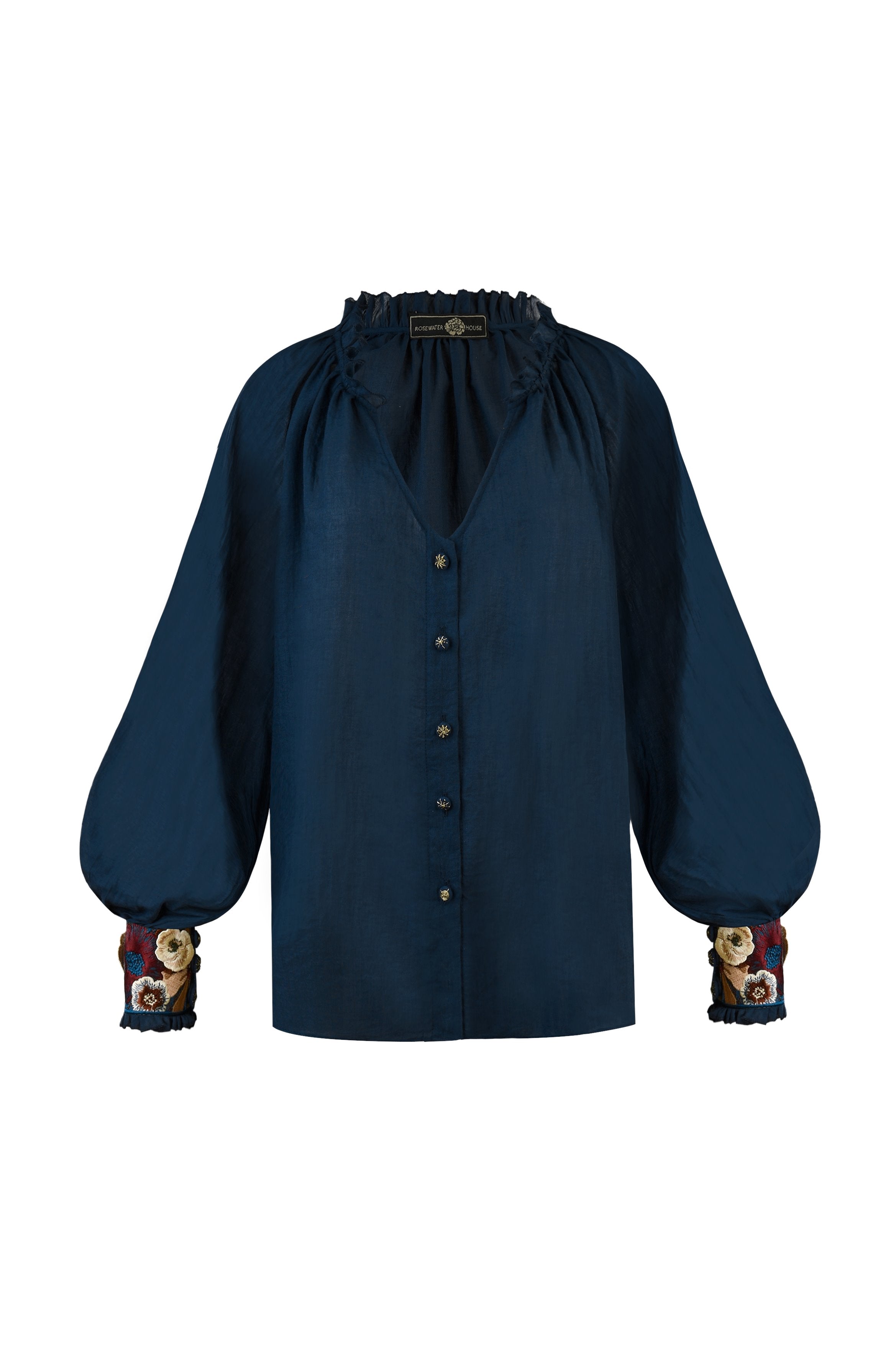 Pansy Blouse - Navy
