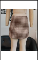 Lila Gingham Mini Skirt