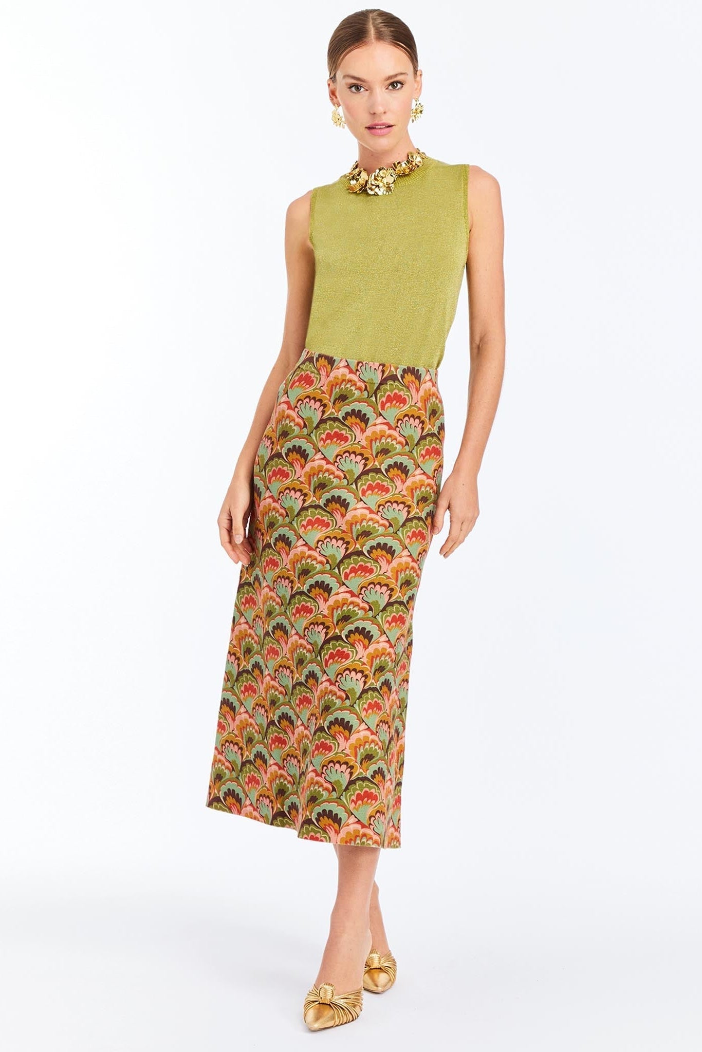 Soho Metallic Knit Top