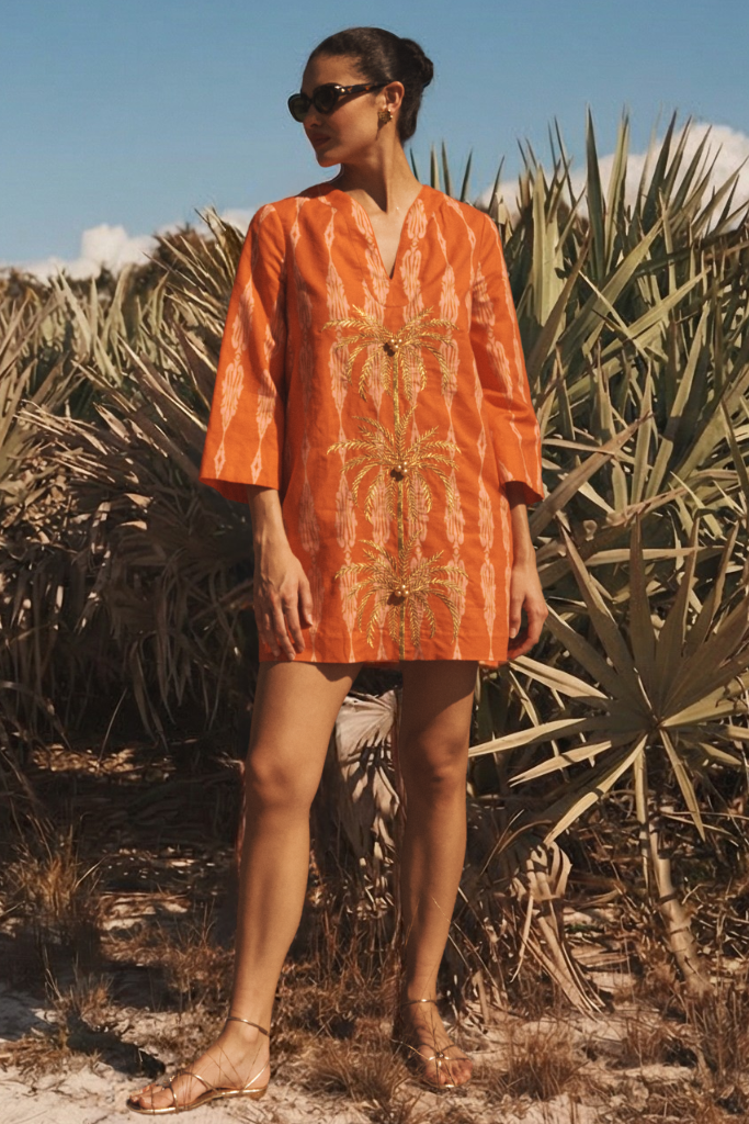 Ines Caftan Mini Dress