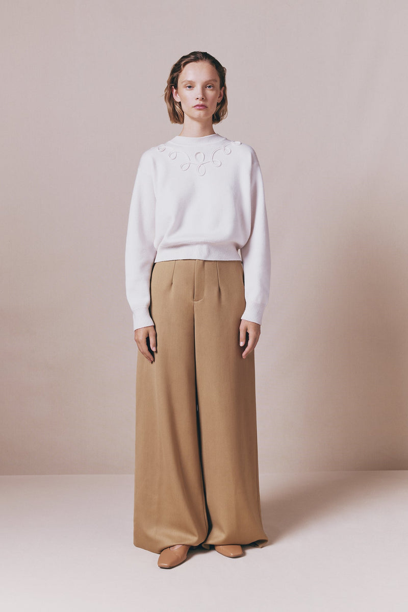 BEATRICE SERGE LIGHT BEIGE