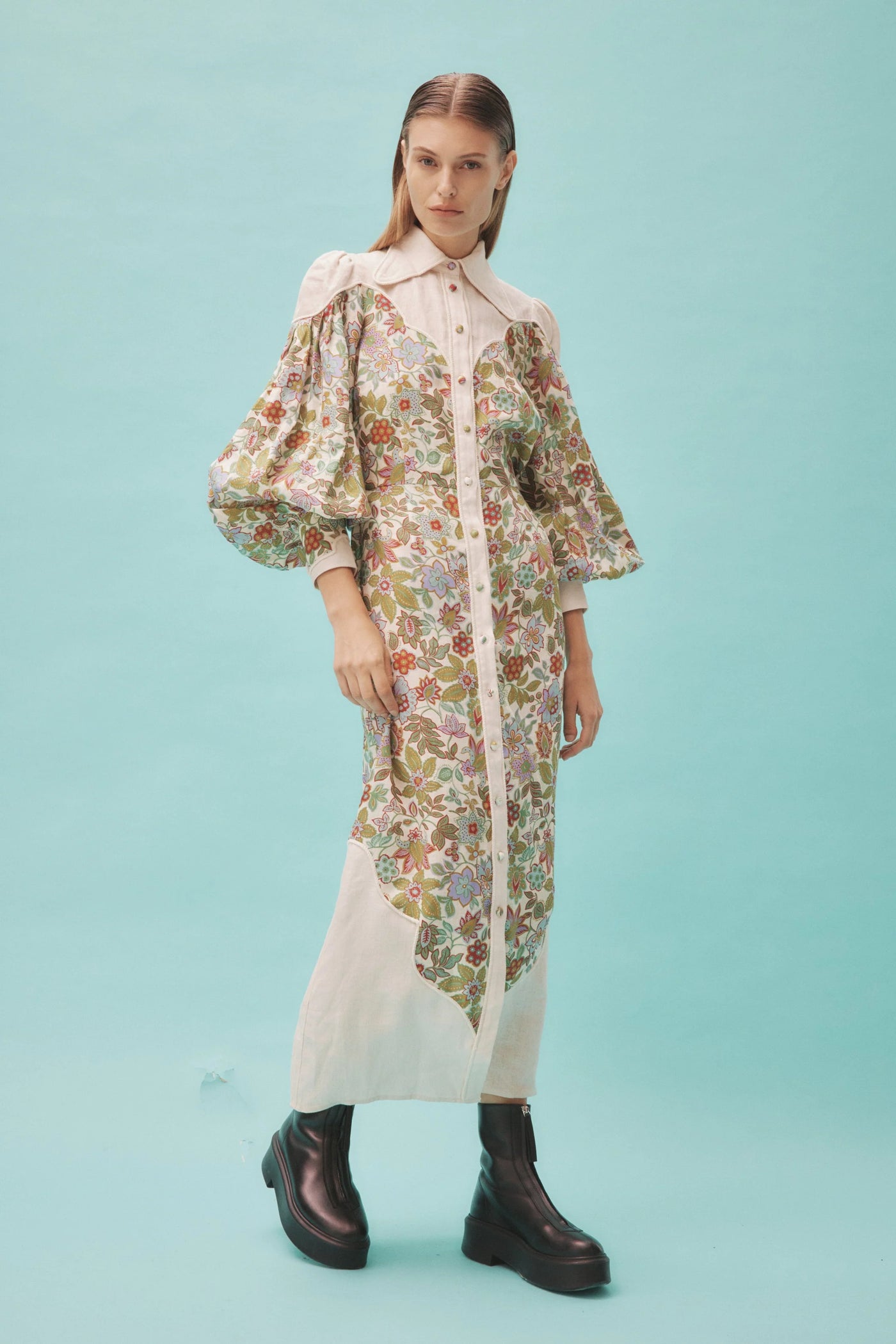 Isabella Panel Midi Dress