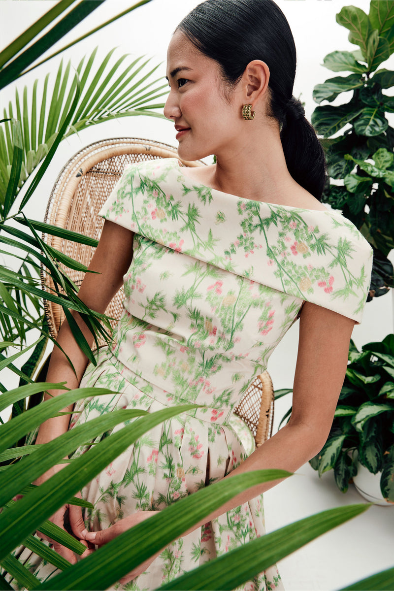 Mae X Scalamandre Bethany Top in Jardin De Chine