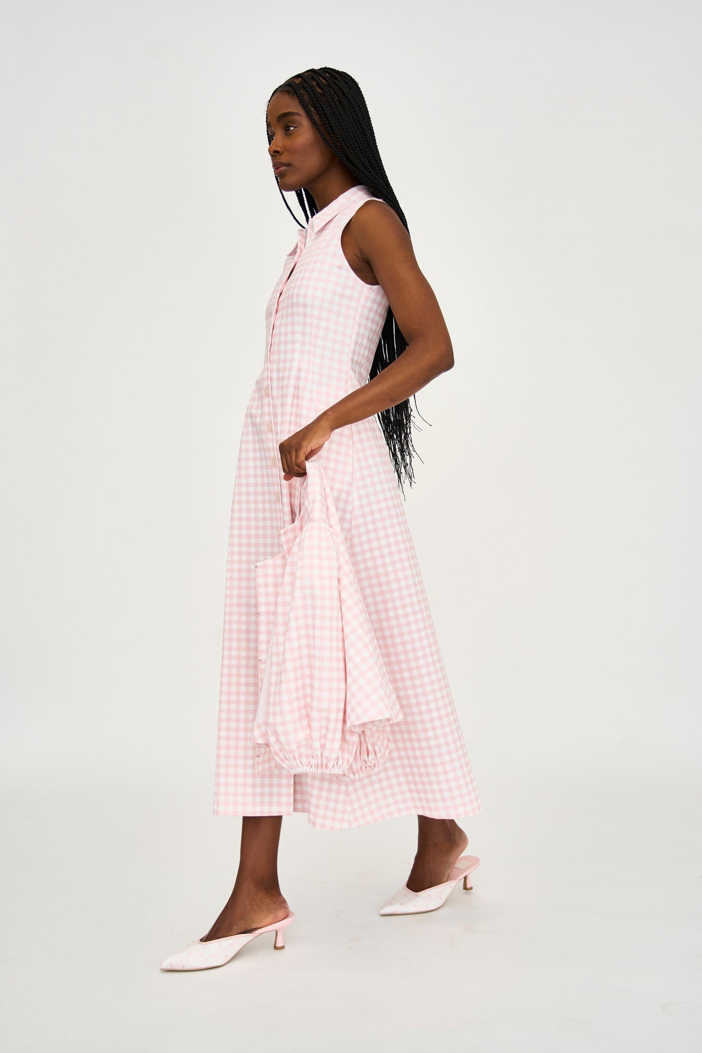 Rosé Midi Dress
