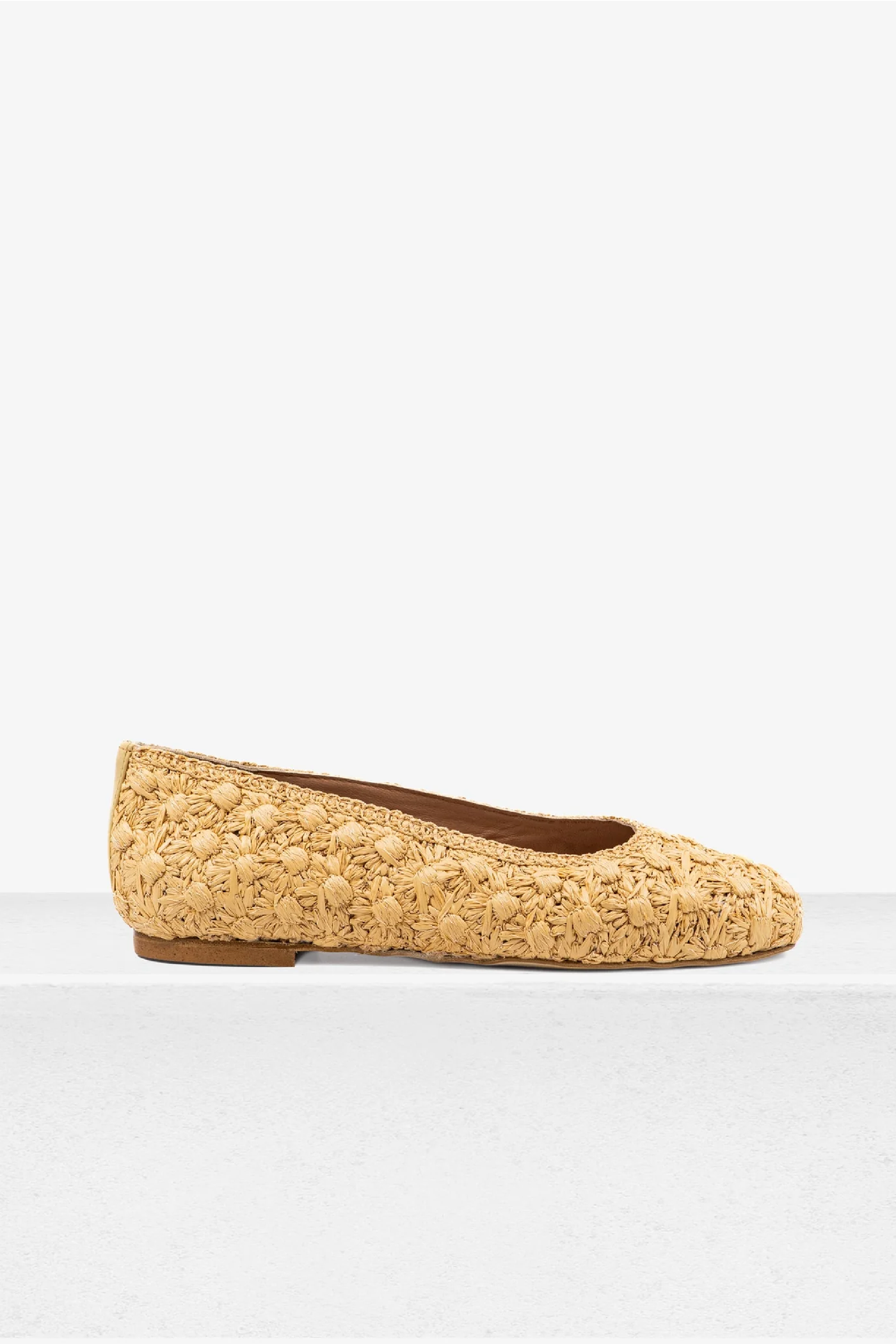 Dalia Flower Raffia Ballerina