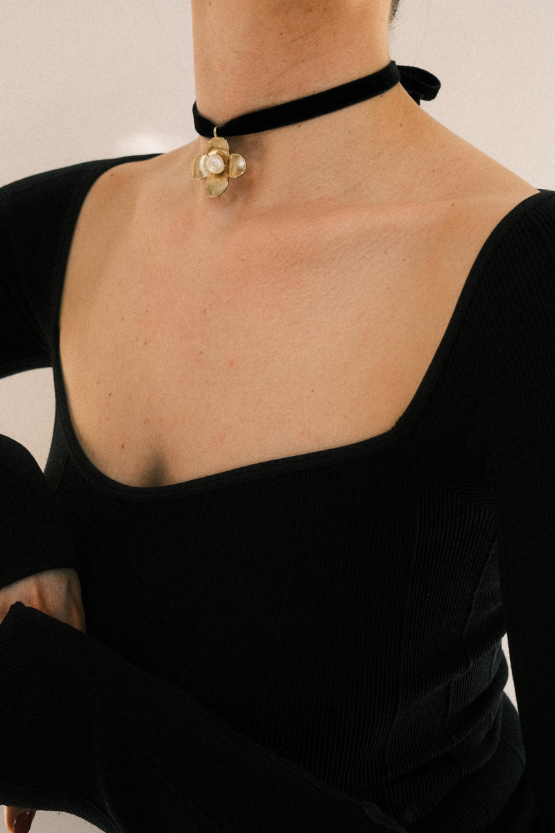 Four Leaf Clover Choker
